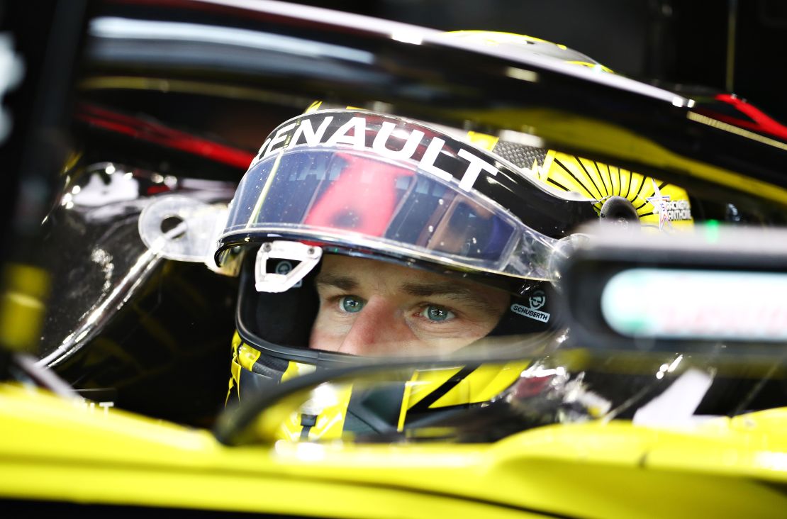 Hulkenberg prepares to drive at the Italian Grand Prix in Monza.