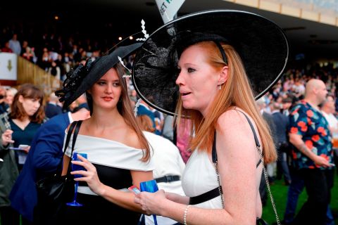 Huge crowds descended on Longchamp for Arc day, a fixture in the Parisian sporting and social calendar.. 