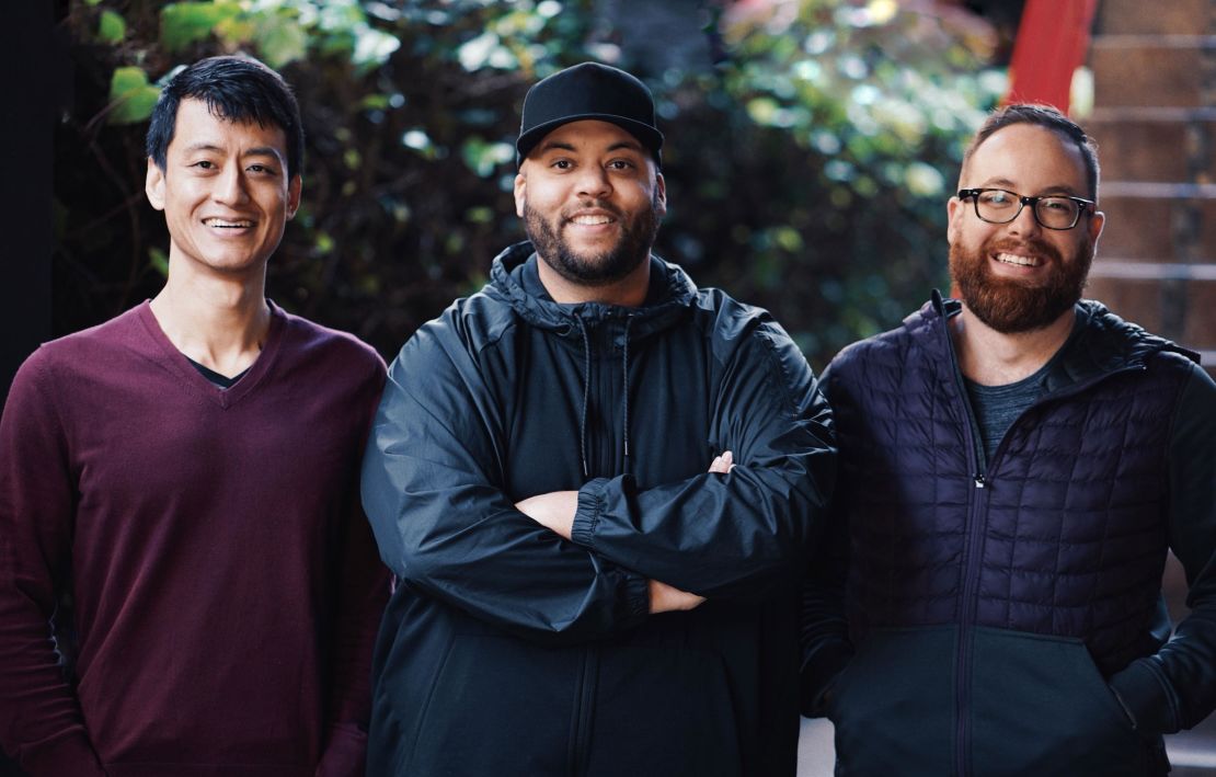 Chroma Stories founders Alex Li (left), Joshua Harris and John Barnett.