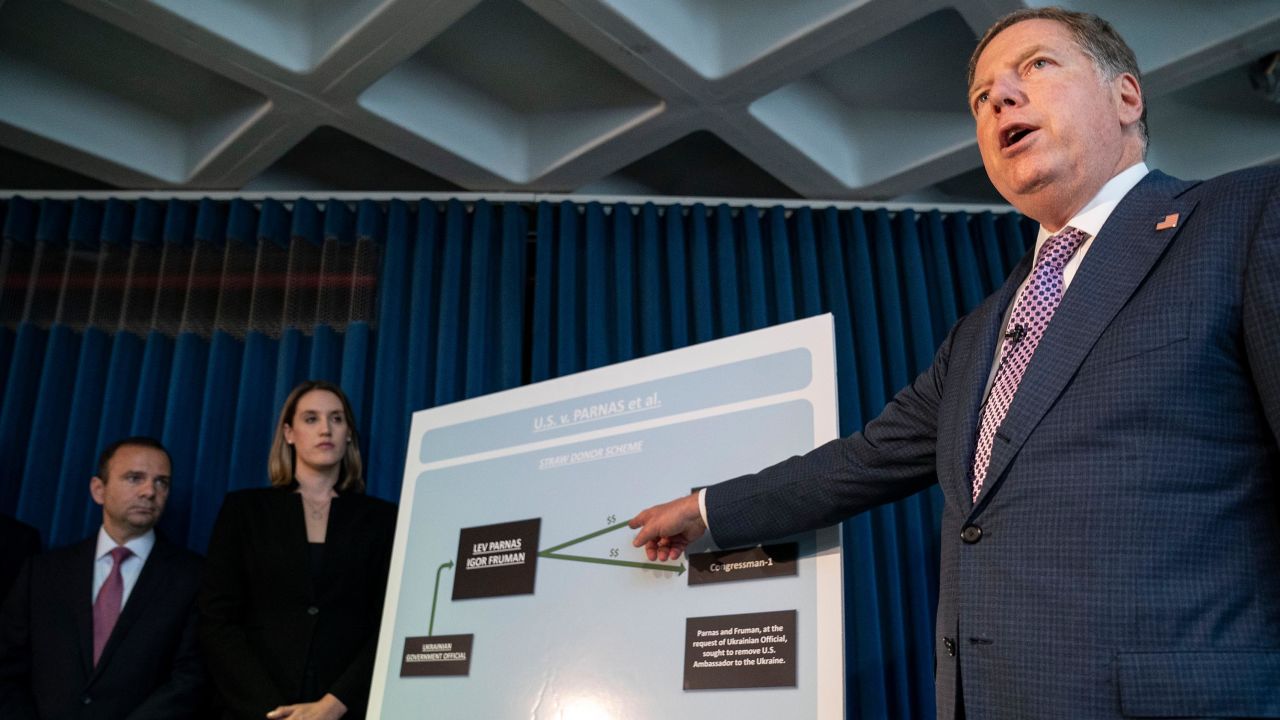 Geoffrey Berman, US Attorney for the Southern District of New York, speaks during a press conference on October 10, 2019 in New York City. 