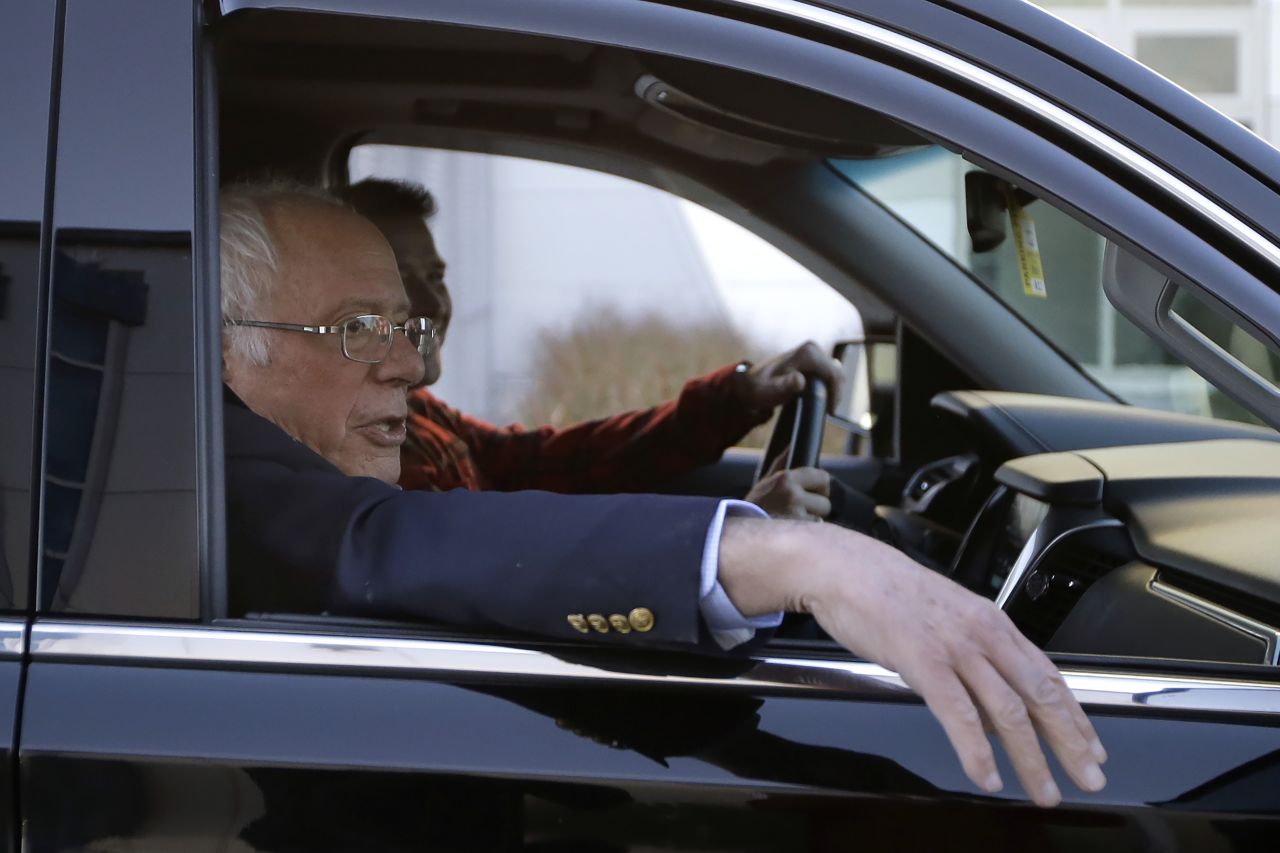 US Sen. Bernie Sanders, a presidential candidate who recently suffered a heart attack on the campaign trail, leaves an airport in South Burlington, Vermont, on Saturday, October 5. Sanders later told reporters <a href="https://www.cnn.com/2019/10/08/politics/bernie-sanders-heart-attack-symptoms/index.html" target="_blank">that he won't be able to keep up the robust schedule</a> he and his supporters have become accustomed to during his 2016 and 2020 campaign.