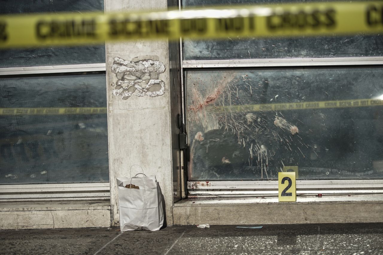 This photo shows the scene of an attack in New York on Saturday, October 5. Four homeless men were killed — and a fifth seriously injured — when someone struck their heads with metal, apparently while they were sleeping, New York City police said. Officers found the victims early Saturday in three locations in or near Manhattan's Chinatown neighborhood. A homeless suspect <a href="https://www.cnn.com/2019/10/06/us/homeless-chinatown-nyc-murder/index.html" target="_blank">has been charged with four counts of murder.</a>