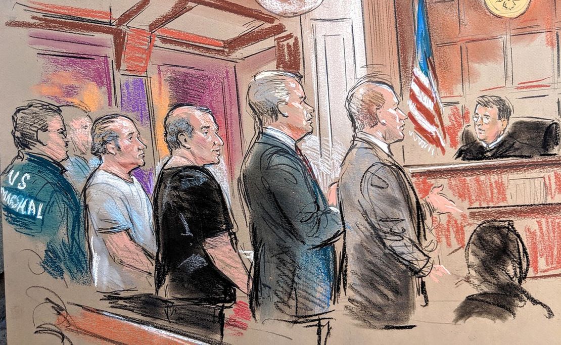 Igor Fruman and Lev Parnas in court on Thursday, October 10.