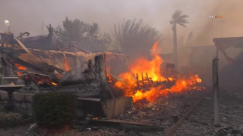 The Sandalwood Fire in Calimesa has destroyed 74 structures.