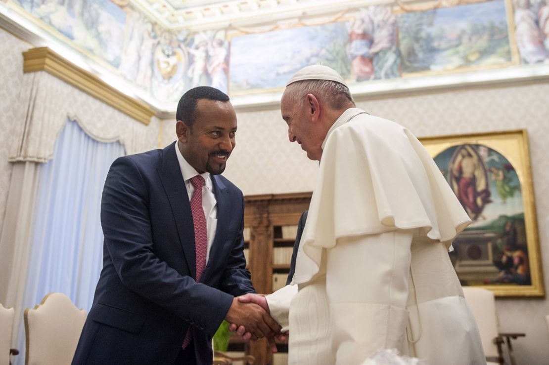 Pope Francis meets Prime Minister of the Federal Democratic Republic of Ethiopia, Abiy Ahmed. Vatican City, January 21th, 2019. 