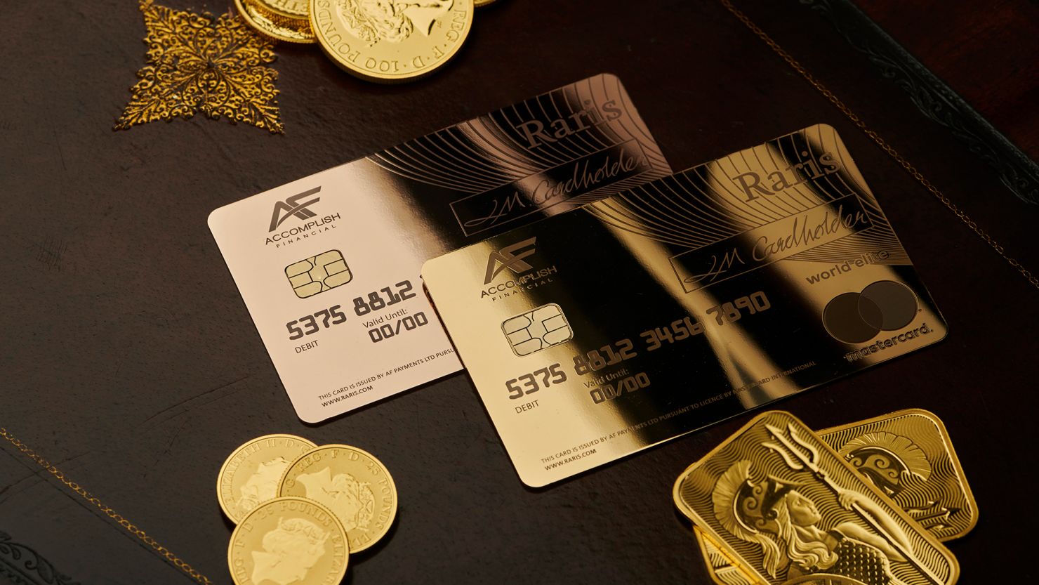 The 18-karat gold Raris debit card will set you back around $23,000.