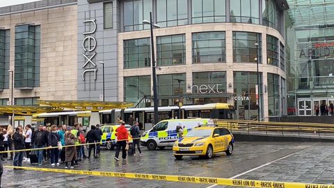 Emergency services at Arndale Shopping Centre.
