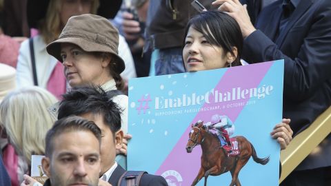 The Arc is a firm favorite of Japanese fans. Some were supporting Enable Sunday.  