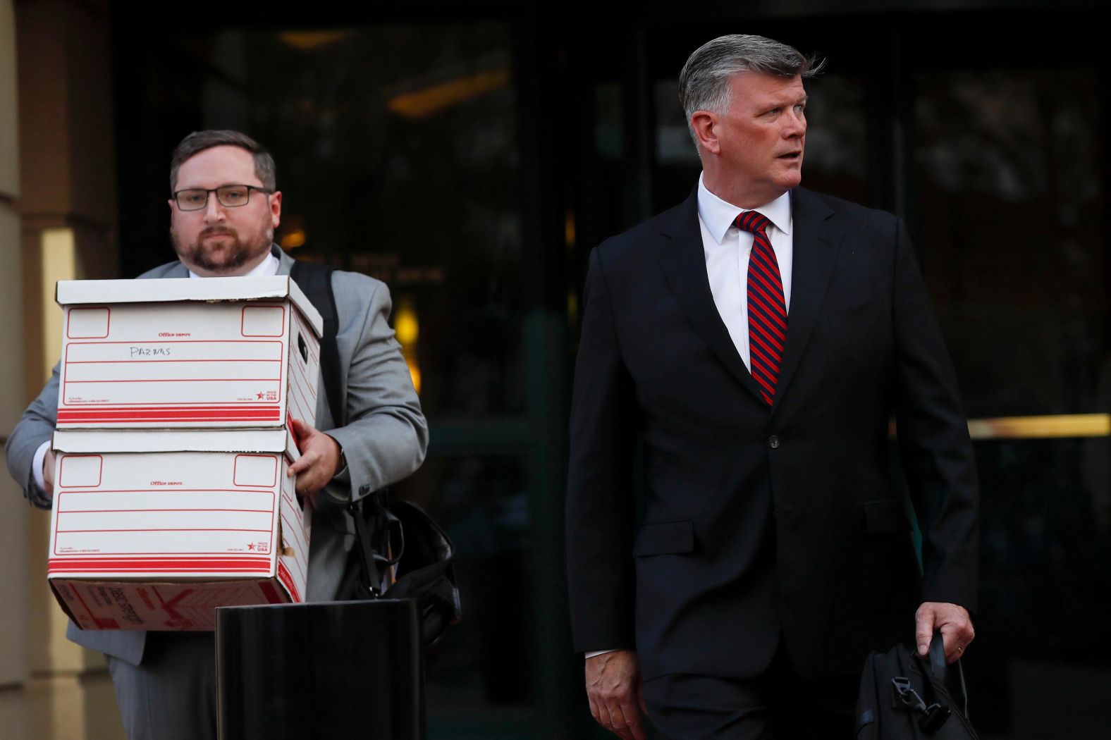 Kevin Downing, an attorney representing Lev Parnas and Igor Fruman, leaves a federal courthouse in Alexandria, Virginia, on October 10. House Democrats <a href="https://www.cnn.com/2019/10/10/politics/subpoenas-lev-parnas-igor-fruman/index.html" target="_blank">issued subpoenas to Parnas and Fruman,</a> who worked with Trump's personal attorney Rudy Giuliani to dig up dirt on the Bidens. Parnas and Fruman <a href="https://www.cnn.com/2019/10/10/politics/guliani-client-arrested-campaign-finance/index.html" target="_blank">were indicted by federal prosecutors</a> on the same day. The subpoenas are separate from the indictment, which alleges that Parnas and Fruman illegally funneled foreign money into US elections.