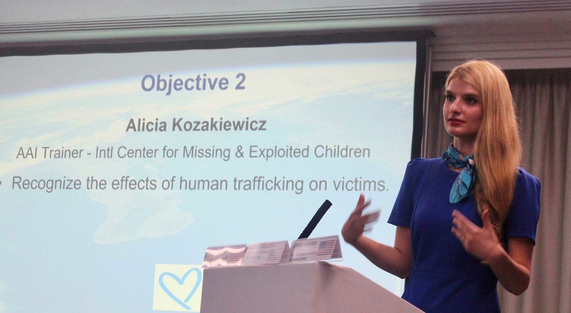 Kozakiewicz tells her story of survival at AAI training sessions.