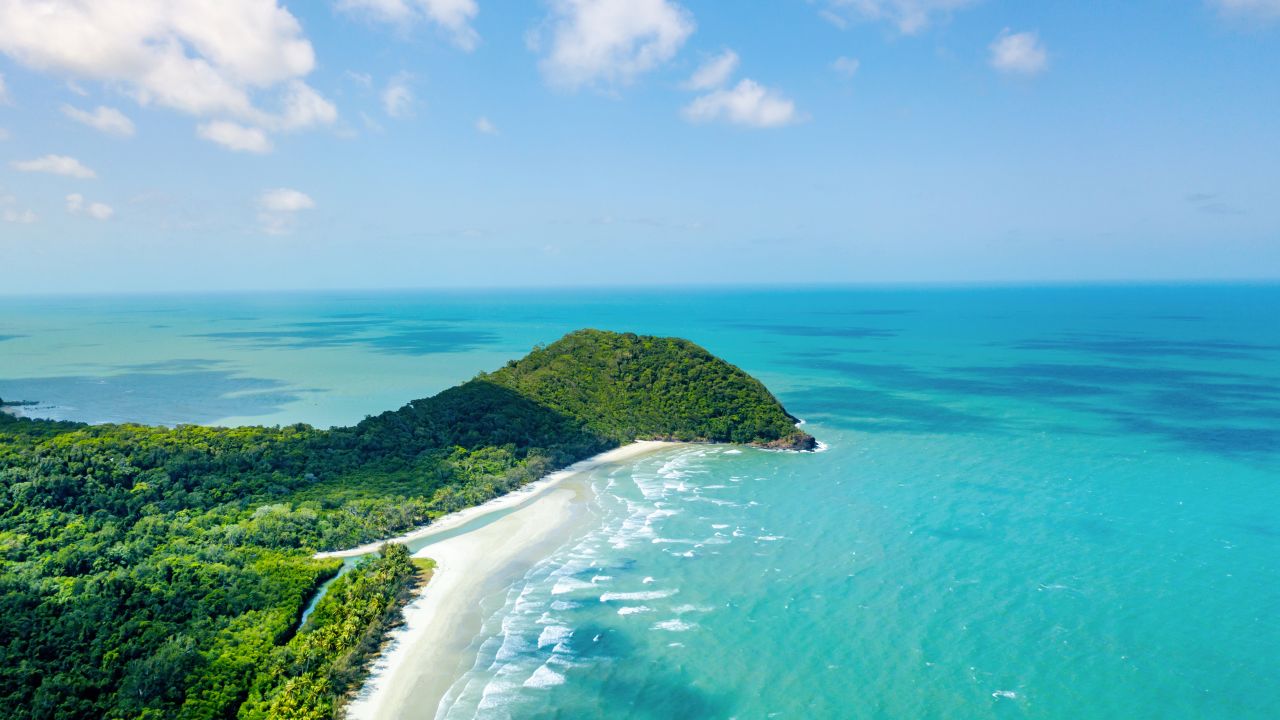 Most people come to Cape Tribulation via the airport hub of Cairns.