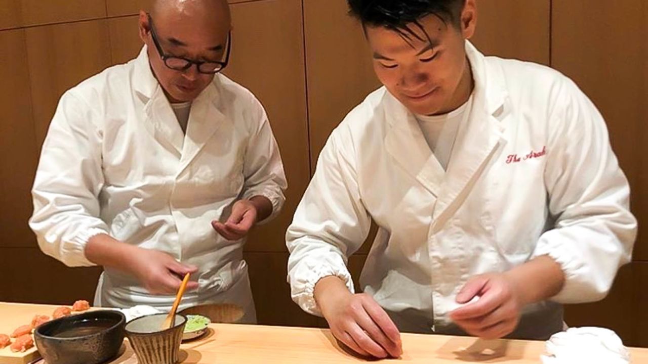 Chef Mitsuhiro Araki, left, has now left the London restaurant that bears his name.