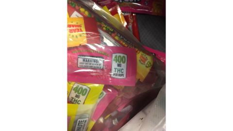 The edibles have an uncanny resemblance to Nerds Ropes.