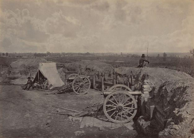 "Rebel Works in Front of Atlanta, Ga, No. 4" (1864) by George N. Barnard.