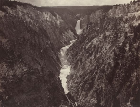 "Grand Canyon of the Yellowstone and Falls" (1884) by F. Jay Haynes.