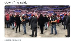 trump rally media boo hunter walker