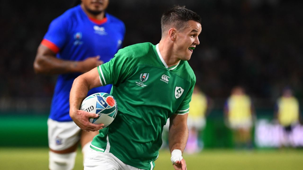 Ireland's fly-half Jonathan Sexton scored 18 points against Samoa.