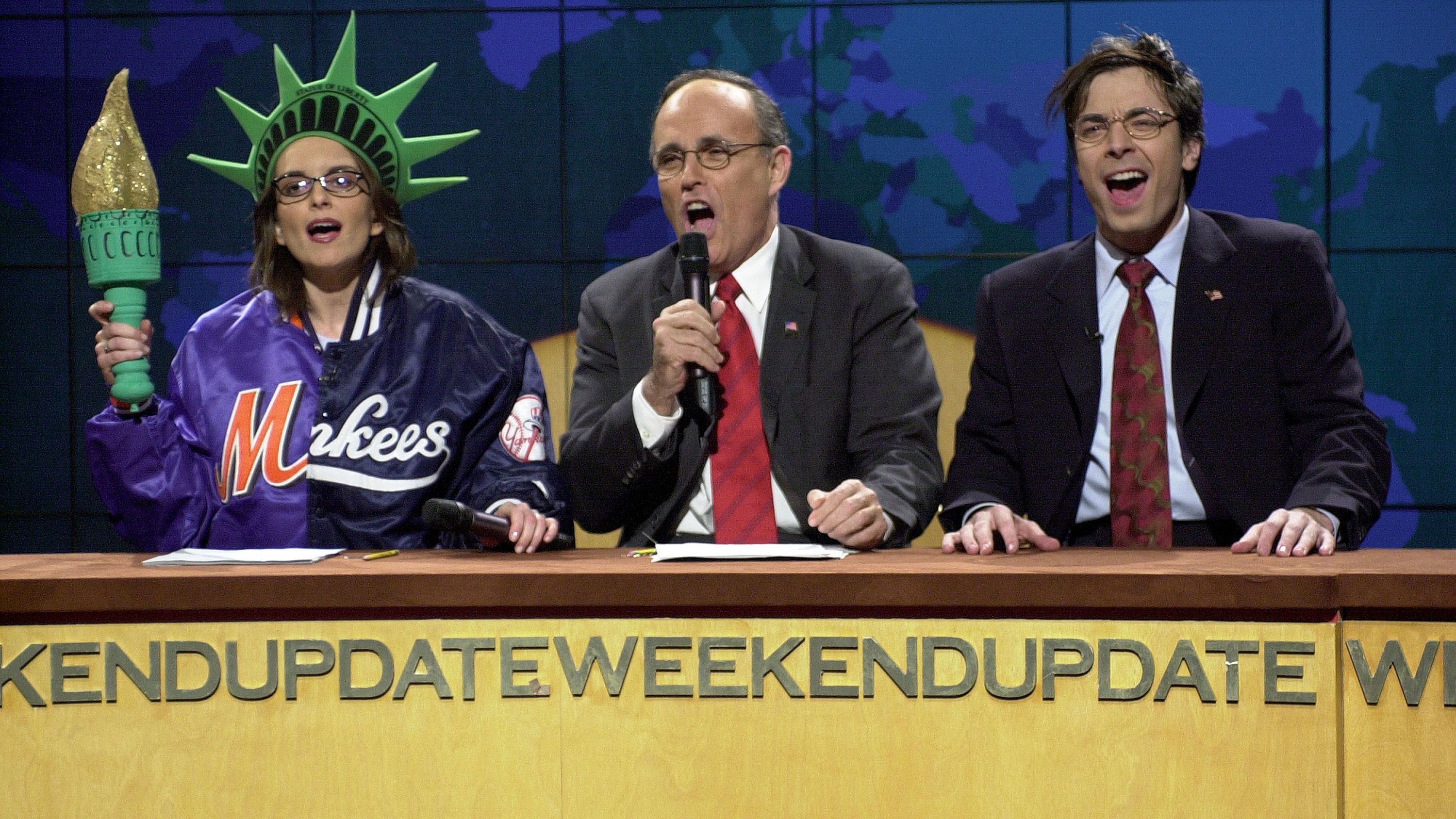 Giuliani appears on an episode of "Saturday Night Live" in December 2001.