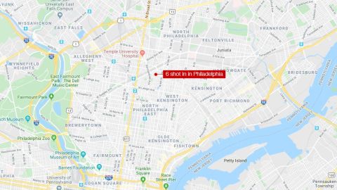 Philadelphia shooting map