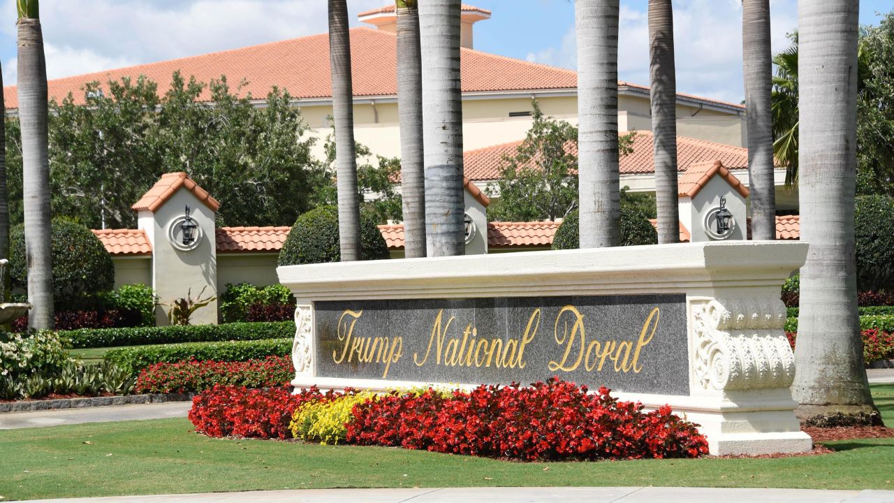 View leading into Trump National Doral in Miami, Florida in April 2018.