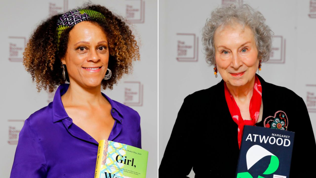 Bernardine Evaristo (left) and Margaret Atwood (right) split the Booker Prize this year.