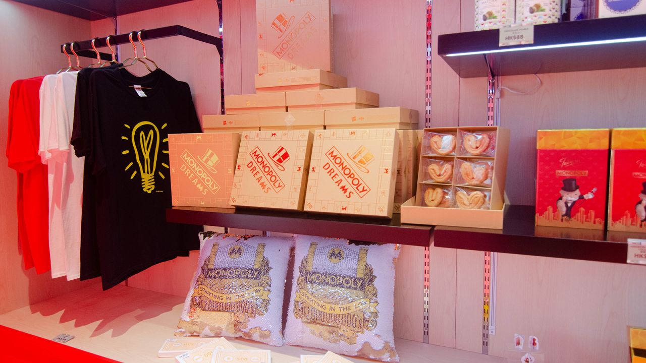 The gift shop stocks adorable Monopoly-themed souvenirs as well as special edition Monopoly games.