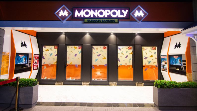 <strong>Cash grab: </strong>At "The Bank," visitors can win Monopoly cash coupons that can be spent at the park's gift shop and café.