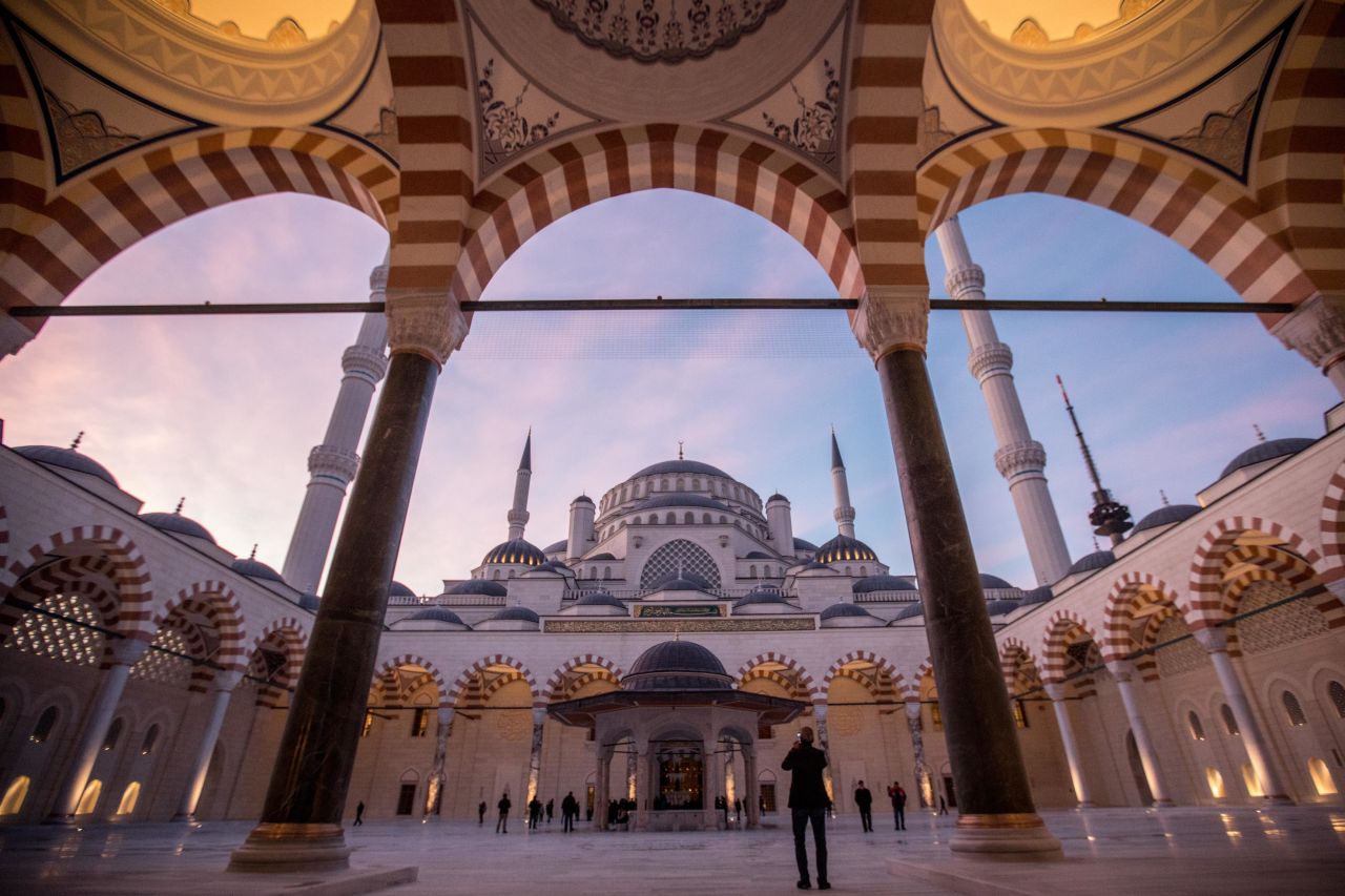Çamlıca Mosque is now Turkey's largest mosque. It sits on Çamlıca hill with sweeping views over Istanbul. Construction on the mega project, which was championed by Turkey's president Recep Tayyip Erdogan.