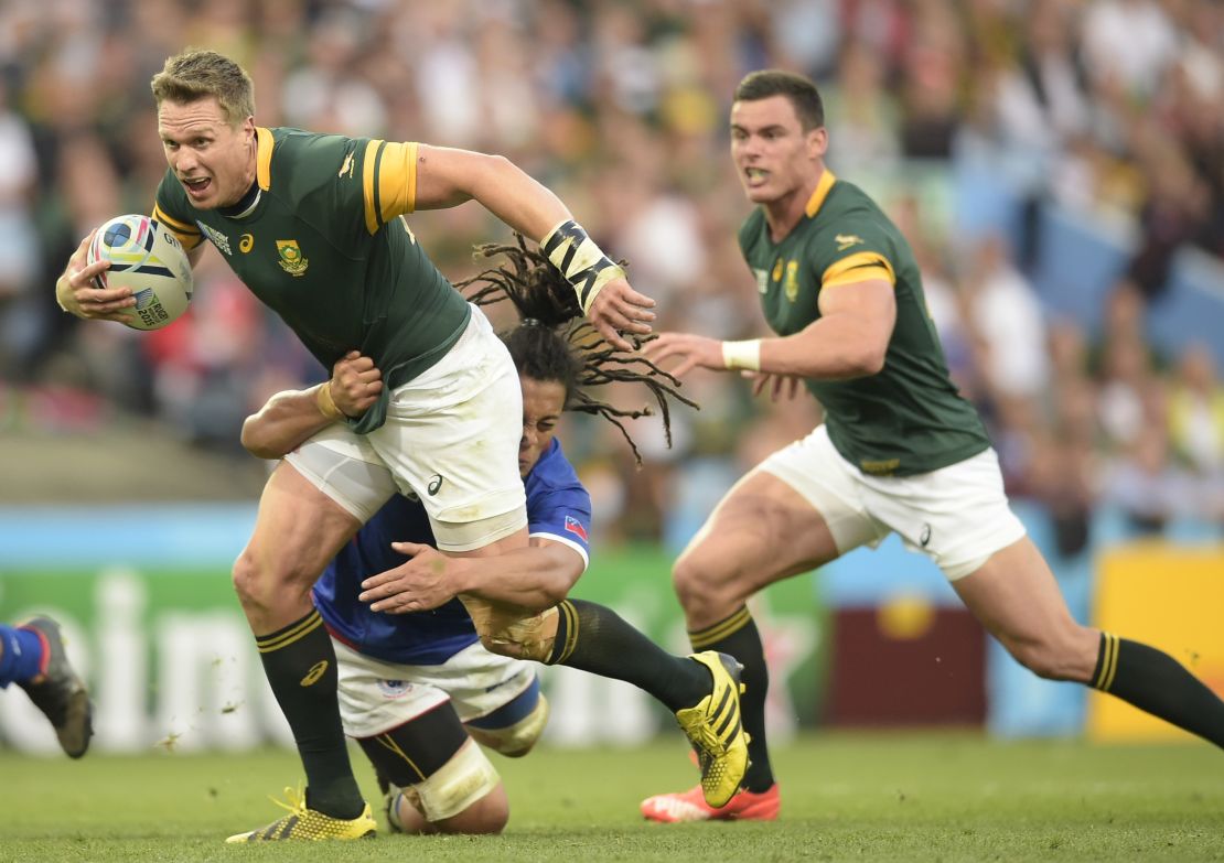 Jean de Villiers represented South Africa 109 times and was captain of the Springboks when Japan secured a famous win at the 2015 Rugby World Cup. 