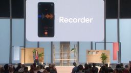 29 Google live event 1015 Pixel Recorder transcribe