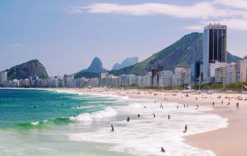 <strong>Copacabana Beach, Rio de Janeiro. </strong>This iconic Brazilian beach has been hit hard by a series of extreme storm surge events that have damaged the beach and sent sand spilling into surrounding streets.
