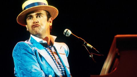 Elton John in concert in Los Angeles in an undated photo.