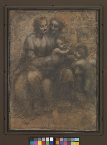 Study for the Virgin with Child and Saint Anne (Burlington House Cartoon) (1505), National Gallery, London.