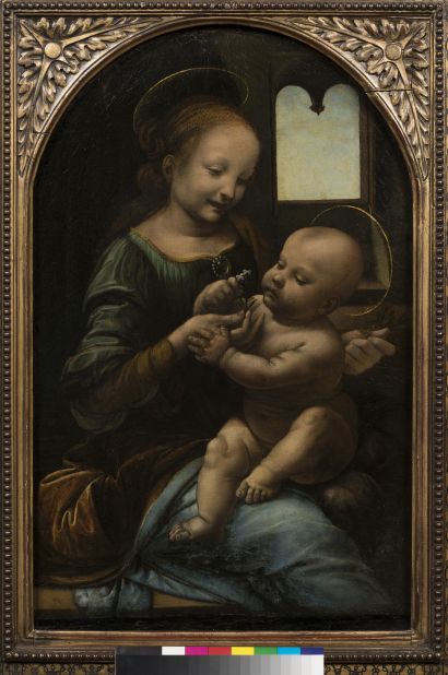 Virgin and Child (the Benois Madonna) (1480-1482), from the State Hermitage, St Petersburg.