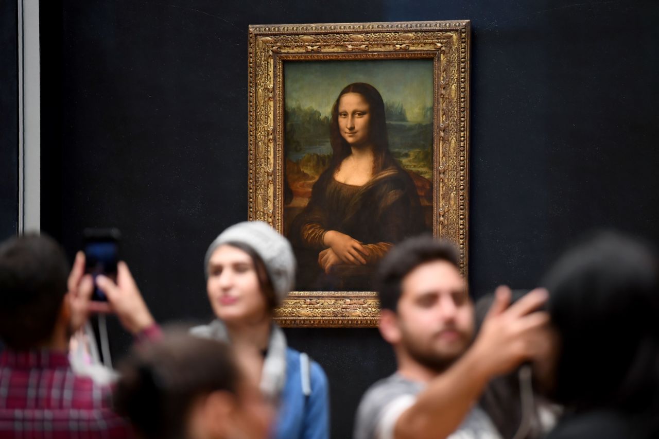 The Mona Lisa is colloquailly know as La Joconde in French and La Gioconda in Italian, meaning "jovial" and a pun on  the sitter's married name, Lisa del Giocondo.