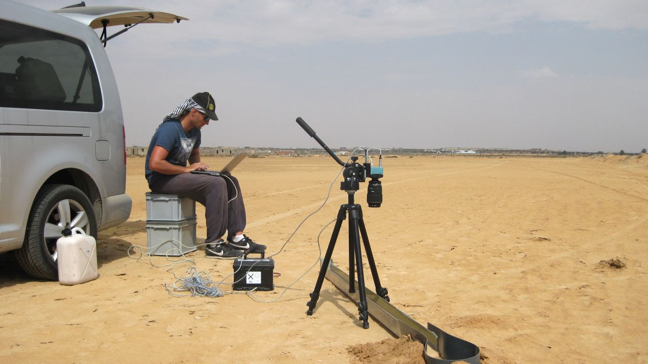 A picture of the scientific research project in Tunisia.