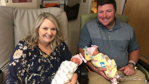 Rebecca Williams works at the hospital where the babies were delivered, so the family is sure they'll be able to keep in touch with the nurses.