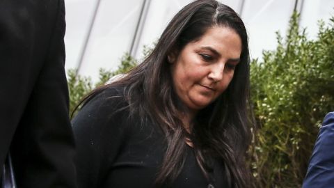 Marjorie Klapper, 50, leaves federal court in Boston on March 29, 2019.
