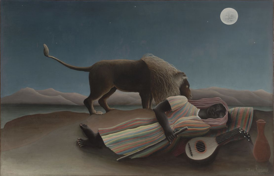 Famous 19th century works like Henri Rousseau's "The Sleeping Gypsy" are now hung in the new galleries, which also host video, sculpture and photographic works.