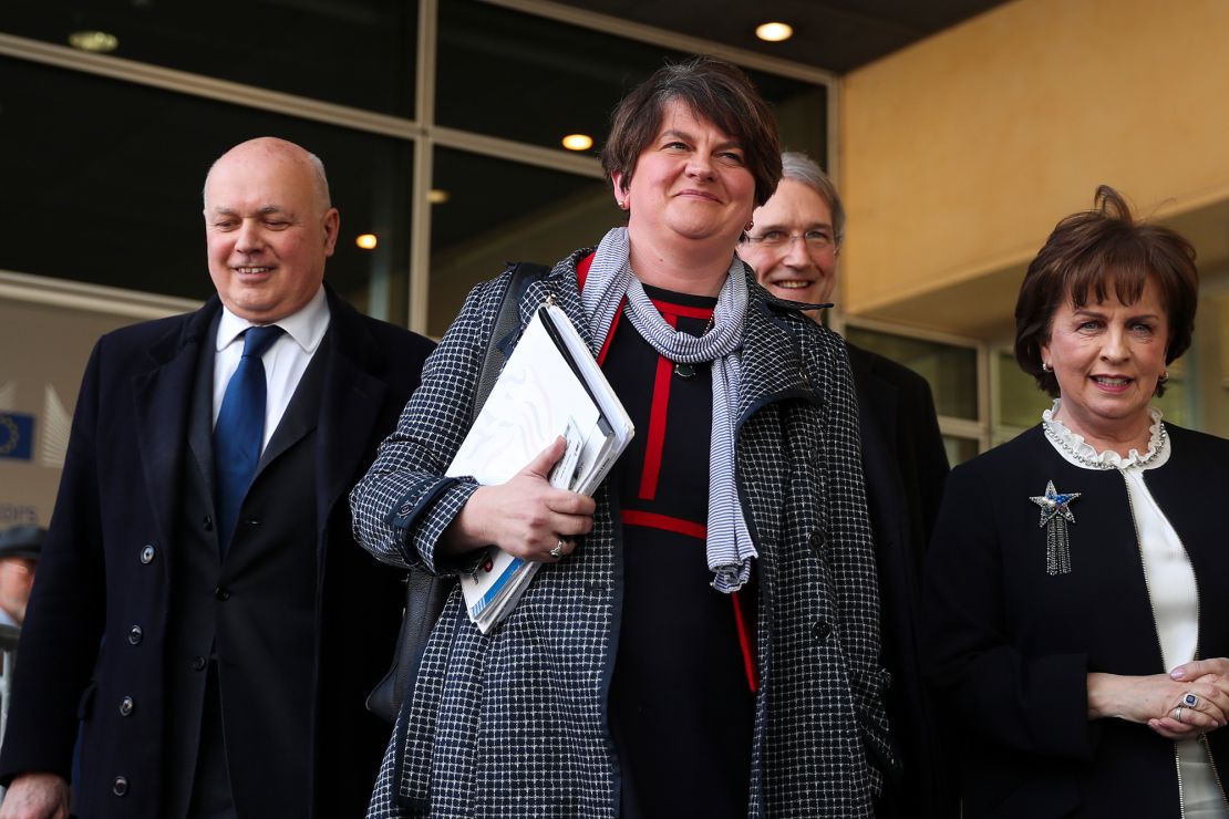 Arlene Foster, leader of the Democratic Unionist Party, has said "no" to Johnson's deal.