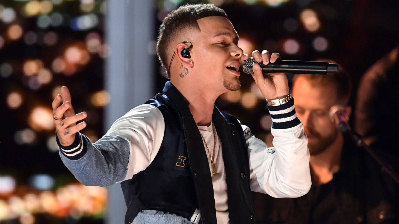 LAS VEGAS, NEVADA - APRIL 07: Kane Brown performs onstage during the 54th Academy Of Country Music Awards at MGM Grand Garden Arena on April 07, 2019 in Las Vegas, Nevada. (Photo by Kevin Winter/Getty Images)