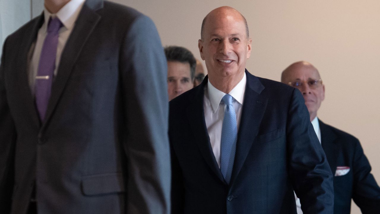 US Ambassador Gordon Sondland (C) arrives at the US Capitol October 17, 2019, in Washington, DC. - Sondland will appear before Congress for a closed deposition on the Ukraine scandal. (Photo by SAUL LOEB / AFP) (Photo by SAUL LOEB/AFP via Getty Images)