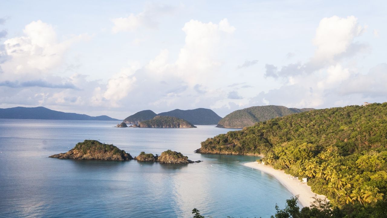<strong>Trunk Bay: </strong>One of the island's most scenic spots, Trunk Bay is part of Virgin Islands National Park.