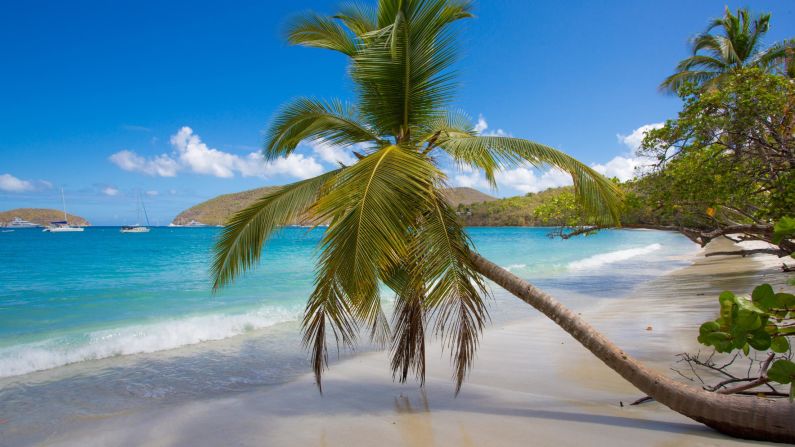 <strong>Maho Bay Beach: </strong>The island boasts spectacular shoreline, including Maho Bay Beach.