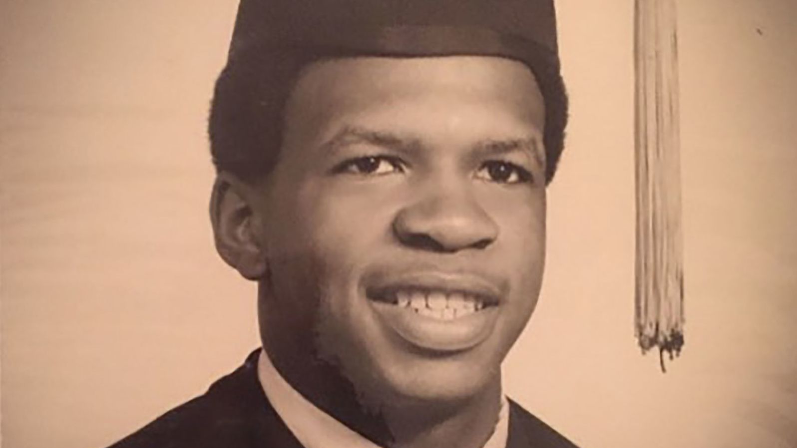 Cummings is seen in a yearbook photo from his senior year of high school. He graduated in 1969. 