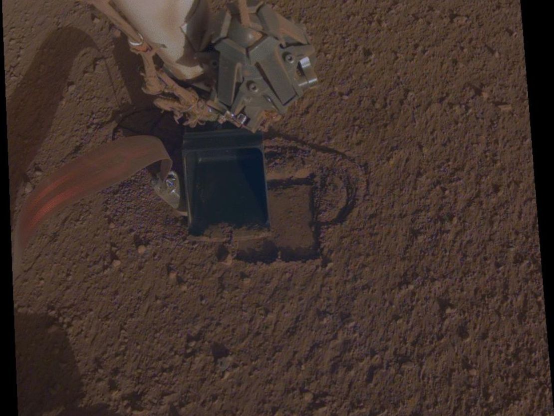 InSight's mole is digging again.