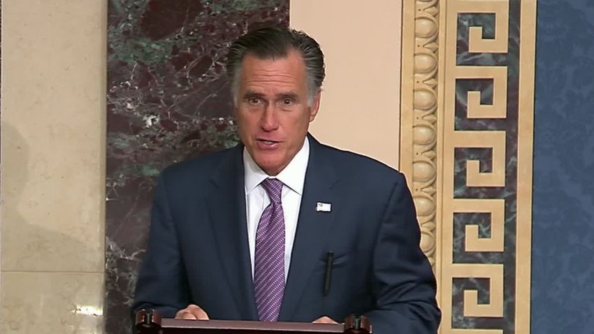 Mitt Romney senate floor