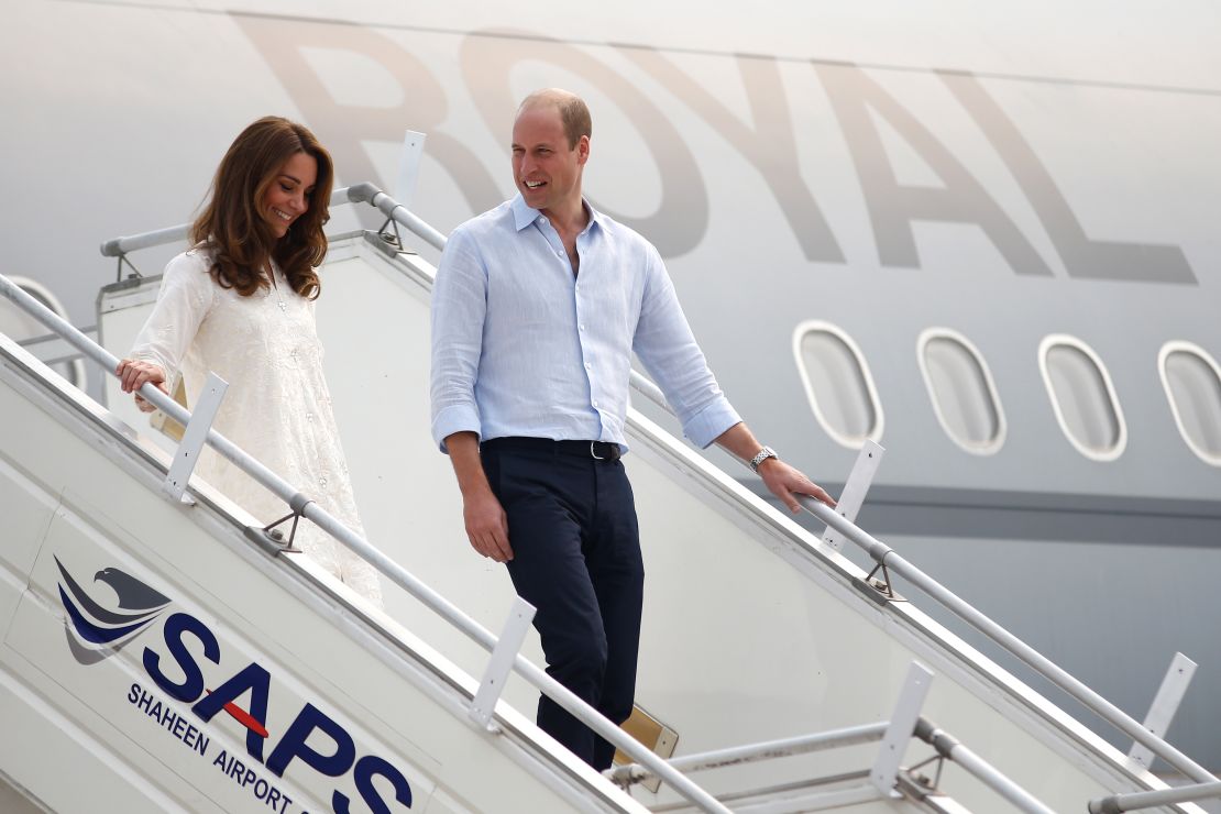 Prince William and Kate flew from Islamabad to Lahore for a day of engagements Thursday. 