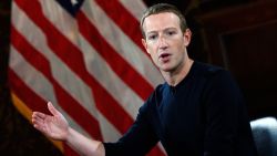 Facebook founder Mark Zuckerberg speaks at Georgetown University in a 'Conversation on Free Expression" in Washington, DC on October 17, 2019. (Photo by ANDREW CABALLERO-REYNOLDS / AFP) (Photo by ANDREW CABALLERO-REYNOLDS/AFP via Getty Images)