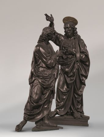 Christ and St. Thomas statue, Andrea del Verrocchio (1435-1488), Museo Nazionale del Bargello